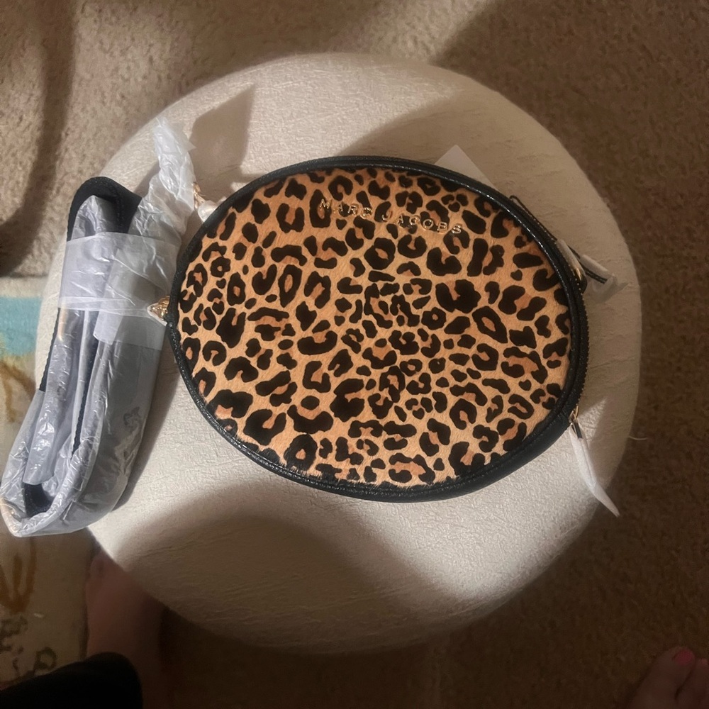 Michael Kors Tan and Black Leopard Crossbody Bag - Picture 4 of 4